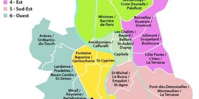 ਨਕਸ਼ਾ ਦੇ ਟੁਲੂਜ਼ arrondissement
